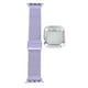 thumbnail image 3 of Correa de repuesto de 1,6 pulgadas con protección de acero inoxidable y metal para iWatch Series 4-6, color morado claro, 3 of 14