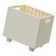 thumbnail image 1 of Caja de almacenamiento de libros apilable Organizador de libros Caja de archivos decorativa que ahorra espacio con Blanco, 1 of 9