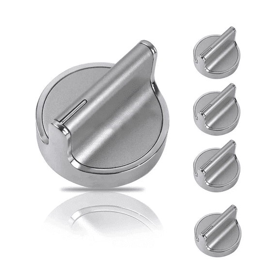 Replacement Oven Range Burner Knobs for Whirlpool, Replaces WPW10594481 / W10594481, 5 Pack