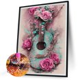 thumbnail image 2 of Cuadros Decorativos Kit de pintura de diamante de taladro redondo completo 5D DIY Rose Guitar Home Decor (NH3084) DQrwqpou Nuevos Originales, 2 of 9