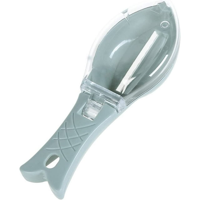 ZHAOCHENG 1 cepillo para piel de pescado, pelador de piel de pescado con cubierta transparente, elimina rápidamente la piel rayada y cepilla escamas de pescado, adecuado para el hogar, restaurante, he