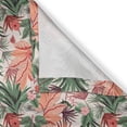 thumbnail image 4 of Ambesonne Botanical Valance Pack of 2, Colorful Tropical Plants, 54"X18", Reseda Green and Salmon, 4 of 5