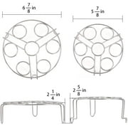 Egg Steamer Rack Trivet for Instant Pot Accessories 5 Qt, 6 Qt, 8 Qt Pressure Cooker 2 Pack Stackable 304 Stainless Steel Multipurpose Cooling Rack,Cooking