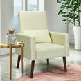 thumbnail image 4 of Gymax 2-in-1 Fabric Upholstered Rocking Chair Nursery Armchair with Pillow Beige, 4 of 10