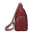 thumbnail image 1 of Men Messenger Bag Fashionable New Pattern Solid Color Layer Large Capacity Zipper Casual Chest Bag Shoulder Tote Bag, 1 of 3
