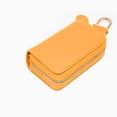 thumbnail image 4 of tooloflife Genuine Leather Car Key Case Key Holder Bag Wallet Purse Zip Keychain for Men and Women Gifts, 4 of 7
