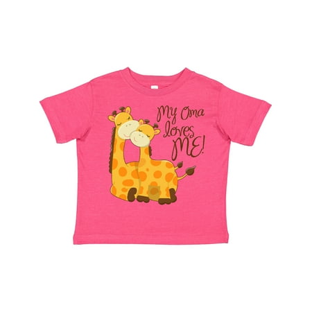 

Inktastic My Oma Loves Me! Gift Toddler Boy or Toddler Girl T-Shirt
