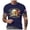 Dark Blue, variant on Mens Fourth of July Shirt 4th of July American Flag Short Sleeve Mens Shirts Retro Summer Vacation Casual Shirts (AG,S)