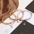 thumbnail image 1 of Pulsera de diamantes con pentagrama para estudiantes, pulsera de moda para mujer, pulsera de cristal, 1 of 5