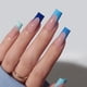 thumbnail image 2 of Press On Nails BtartboxNails XCOATTIPS French Tips, color azul, 150 unidades, 2 of 6