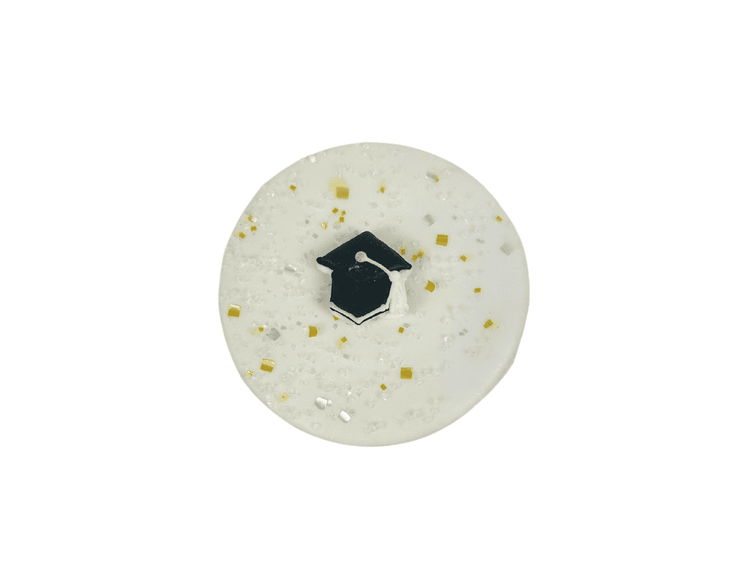 Bakery Bling Graduation Round Designer Decorated Cookies 6ct