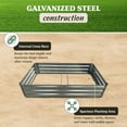 thumbnail image 2 of Yard Tuff Galvanized Steel Raised Garden Bed, Modern Outdoor Planter Box, Silver, 2 of 12