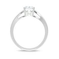 thumbnail image 2 of Rosec Jewels Certified Moissanite Emerald Cut Engagement Ring 2 Ct - Moissanite Solitaire Ring (6X8 mm, D-VS1 Quality), 925 Sterling Silver, US 9.00, 2 of 9