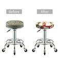 thumbnail image 3 of Uemuo Black African Woman Pattern Round Bar Stool Seat Covers Washable Stool Cushion Slipcover Elastic Bar Chair Covers-14 inch, 3 of 7