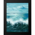 thumbnail image 2 of Art Atelier Alliance 12x14 Black Modern Framed Museum Art Print Titled - Coastal Wave 3, 2 of 5