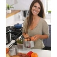 thumbnail image 4 of Hatrigo 3-Piece 6-Quart Divided Steamer Basket Compatible with Instant Pot Pressure Cooker, 4 of 5
