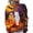 Saffron, variant on Domzest Halloween Cardigan Sweaters for Women Open Knit Long Sleeve Outwear Casual Pumpkin Ghost Graphic Fall Winter Sweater Dark Gray 2XL