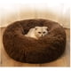 thumbnail image 2 of Modern Soft Plush Round Pet Bed for Cats or Small Dogs, Mini Medium Sized Dog Cat Bed Self Warming Autumn Winter Indoor Snooze Sleeping Cozy Kitty Teddy Kennel (20'' D x 8'' H, Light Grey), 2 of 5
