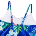 thumbnail image 3 of Esaierr Toddler Girls One-Piece Skirt Swimsuit Bikini Floral Bathing Suit for 4-12Y, 3 of 5