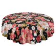thumbnail image 5 of Round Tablecloth flower 60x60 Inch Round Spring Summer Table Cover for Party Picnic Dinner, 5 of 5