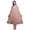 Dark Peach Orange2, variant on Light Pink Salmon3 Floral Tulip Mid Calf Nightwear Ladies Cotton Printed Sleeveless Night Gown Maxi Dress X-Small