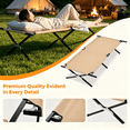 thumbnail image 6 of Atilioo Folding Camping Cot, 73"x 35" Portable Camping Bed, Sleeping Cot, Guest Bed with Carry Bag, Khaki, 6 of 7
