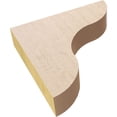 thumbnail image 6 of 2"W x 10"D x 10"H Thin Carmel Rough Cedar Woodgrain TimberThane Corbel, Primed Tan, 6 of 6