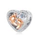 thumbnail image 1 of Hot Selling Mother's Day Love Mom Charm 925 Sterling Silver Charm Princess Dress For Pandora Bracelet Women Jewelry Making Gifts Gao Jinjia LED, 1 of 2