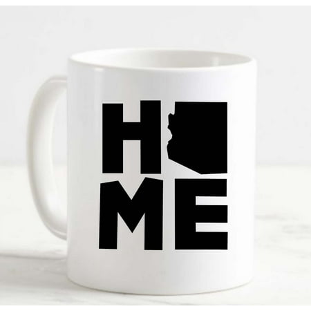

Coffee Mug Home Arizona Hometown Native United States White Cup Funny Gifts for work office him her