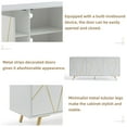 thumbnail image 2 of EDYO LIVING 63" Large Sideboard Buffet Cabinet, Kitchen Storage Cabinet with 4 Doors Standing Accent Cabinet Off-white, 2 of 7
