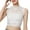 White, variant on SXcggal Women Solid Ruffle Detachable Blouse With False Half Elastic Waist Shirt
