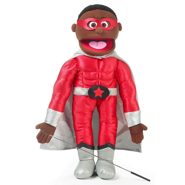 Títere de niño superhéroe de 63 cm estilo ventrílocuo Silly Puppets