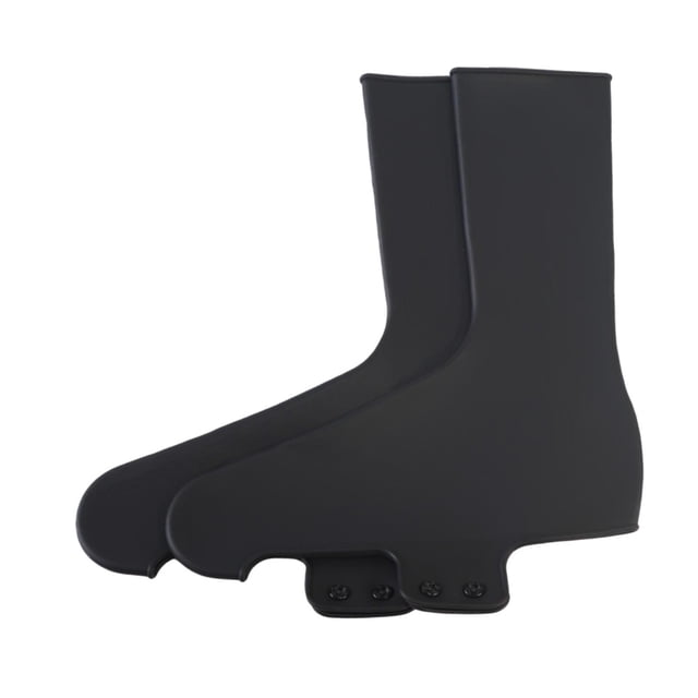 2 fundas para zapatos de ciclismo, antideslizantes, fáciles de usar. Negro L