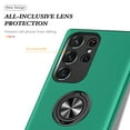 thumbnail image 6 of Allytechgroup Hybrid Case for Samsung Galaxy S25 Ultra with 360° Rotatable Ring Kickstand, Soft TPU + Rugged PC, Screen Lens Protection Shockproof Anti-Fall Magnetic Car Mount Back Case, Darkgreen, 6 of 7