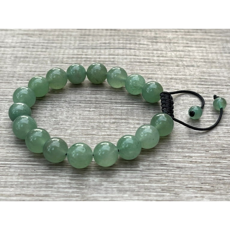 Grade A++ Green Aventurine Crystal Bead Bracelet 8mm, Green