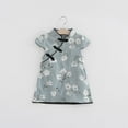 thumbnail image 3 of URMAGIC Toddler Baby Girl Chinese Cheongsam Dress Qipao Classical Dress Outfit Set Clothes 0-5 Years, 3 of 11