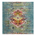 thumbnail image 3 of Unique Loom Vita Collection Area Rug - Chagall (8' Square Turquoise/Cream), 3 of 7