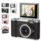 thumbnail image 2 of 48MP Vlogging Camera with 180° Flip Screen, HD Digital Camera for YouTube Live Stream, 8X Zoom, Compact Point & Shoot for Beginners Travel, 2 of 13
