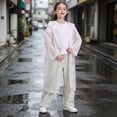 thumbnail image 5 of Kids EVA Raincoat Full Length, Childrens Hooded Waterproof Rain Poncho with Cute Print, Reusable Thickened Rain Gear for Kindergarten, School, and Outdoor Play, 5 of 8