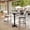Gray Faux Concrete/Black Base, variant on Flash Furniture 30" x 24" Tabletop with TopGuard HPL Technology in Gray Faux Concrete with 22" x 22" Black Bar Height X-Base