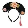 thumbnail image 3 of Diadema china con diseño de flor Hanfu, vestido elegante decorativo, diadema Floral, diadema Qing con pinza para el pelo antigua para accesorios para Estilo F, 3 of 8