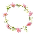 thumbnail image 1 of Diadema floral para novia, , tocado bohemio para bodas y festivales en la playa flores de cerezo rosadas, 1 of 8