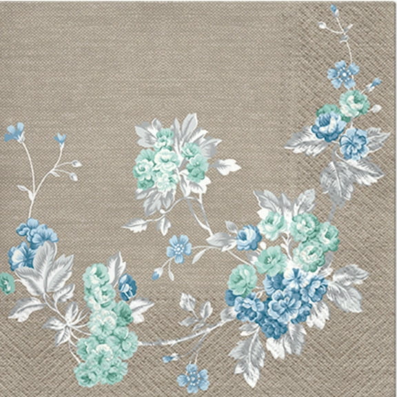 Keep Unique Premium Floral Decorative Decoupage Paper Napkins, Assorted Color, 20 Ct