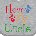 thumbnail image 4 of Inktastic I Love My Uncle Childs Boys or Girls Baby Bib, 4 of 4