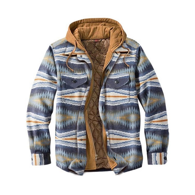 Innerwin Coat Color Block Men Jacket Outdoor Long Sleeve Full Zip Outwear Style-J XL