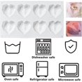 thumbnail image 5 of 2 Pack 8 Grid Diamond Heart Shape Silicone Cake Chocolate Mold Silicone Baking Tray Mold for DIY Cake Mousse Dessert 3D Diamond Love Heart Shape Mold, 5 of 5