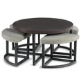 thumbnail image 3 of Steve Silver Yukon Table Basse à Base en Métal Noir avec Tabourets, 3 of 11