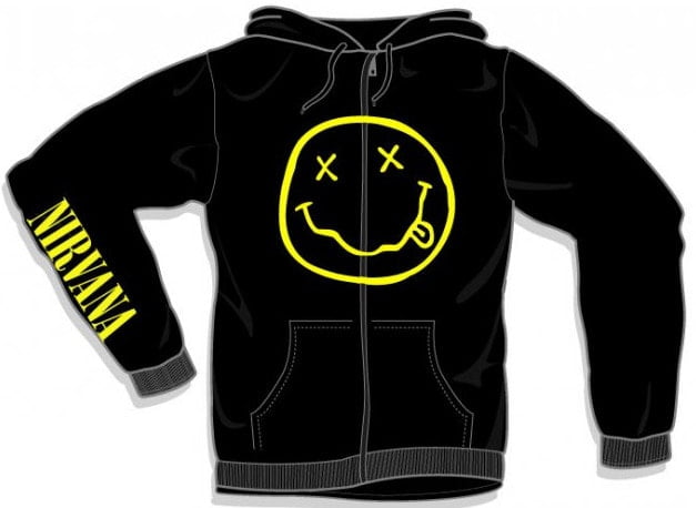 nirvana zip hoodie
