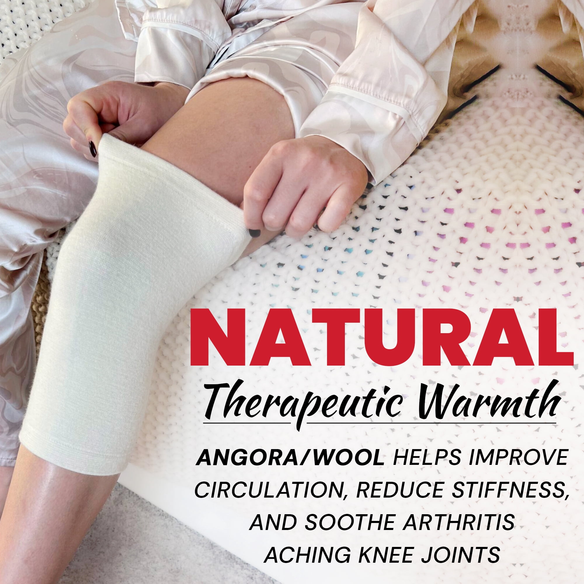 MAXAR Angora/Wool Knee Brace: AKS-504