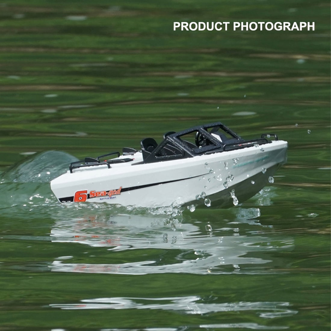 1/12 High Speed RC Jet Boat, Brushless Motor Watercraft Electric Remote Control Boat with Safe Internal Propeller, 2.4GHz 50m Range, Long Endurance Summer Water Toy (Gray)